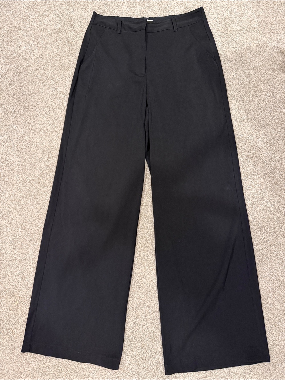 Max Studio Black Wide-Leg Trousers